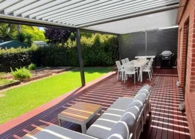 Finished merbau deck overview, Colonel Light Gardens