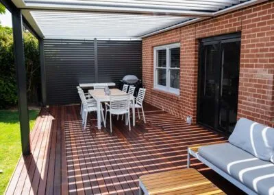 Finished low merbau deck, Colonel Light Gardens