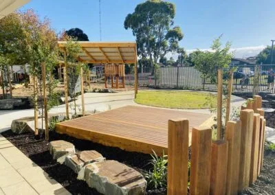 Nature playground construction, Morphett Vale Primary School