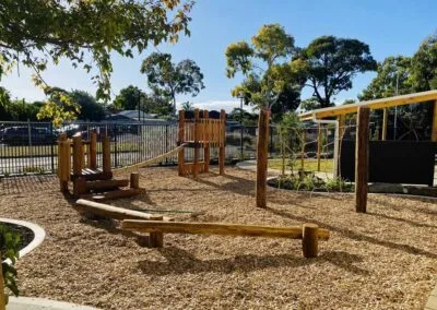 Finished nature playground, Morphett Vale Primary School