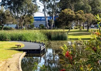 Finished boardwalk overview, Mount Barker waterfront