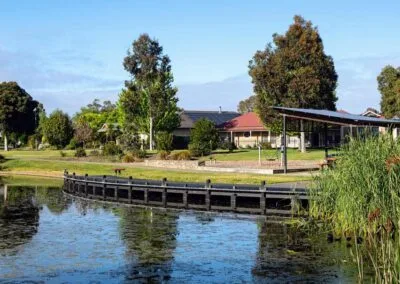 Boardwalk decking installation in progress, Mount Barker