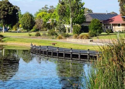 Steps on the Mount Barker waterfront boardwalk